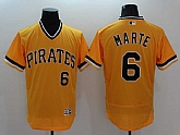 Pittsburgh Pirates #6 Starling Marte Gold 2016 Flexbase Collection Stitched Baseball Jersey,baseball caps,new era cap wholesale,wholesale hats